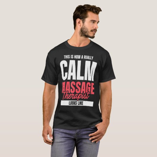 Massagetherapie T-shirt (Voorkant volledig)