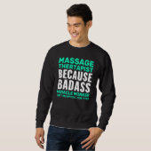 Massagetherapie Therapist citeert fysieke therapie Trui (Voorkant volledig)