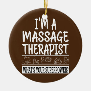 Massagetherapie Therapist Relaxatie Professional Keramisch Ornament