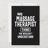 Massagetherapie Therapist Titel Titel Cadeau Bedankkaart (Voorkant)
