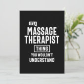 Massagetherapie Therapist Titel Titel Cadeau Bedankkaart (Staand voorkant)