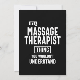 Massagetherapie Therapist Titel Titel Cadeau Bedankkaart