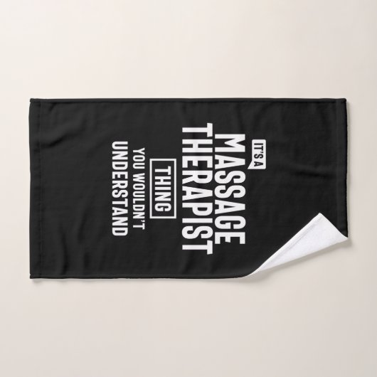 Massagetherapie Therapist Titel Titel Cadeau Handdoek (Handdoek)