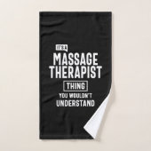 Massagetherapie Therapist Titel Titel Cadeau Handdoek (Handdoek)