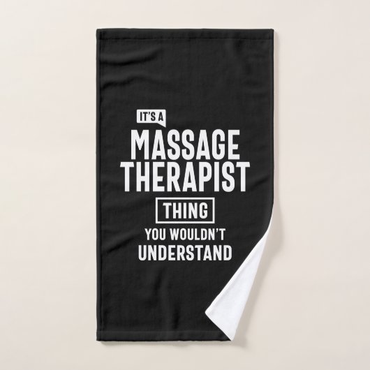 Massagetherapie Therapist Titel Titel Cadeau Handdoek (Handdoek)
