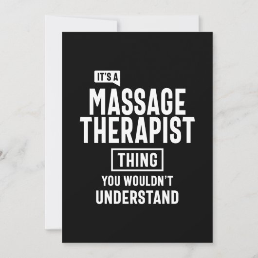 Massagetherapie Therapist Titel Titel Cadeau Kaart (Voorkant)