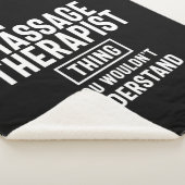 Massagetherapie Therapist Titel Titel Cadeau Sherpa Deken (3/4)