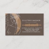 Massagetherapie Therapistische houttherapie Sculpt Visitekaartje (Voorkant)