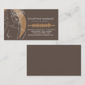 Massagetherapie Therapistische houttherapie Sculpt Visitekaartje (Voorkant / Achterkant)