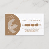 Massagetherapie Therapistische houttherapie Visitekaartje (Voorkant)