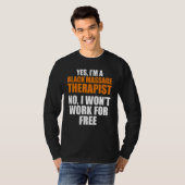 Massagetherapie Therapistische wasnetherapie T-shirt (Voorkant volledig)