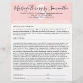 Massagetherapie Toestemmingsbudgetformulier Flyer (Achterkant)