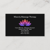 Massagetherapie Trendy Moderne Visitekaartjes (Voorkant)