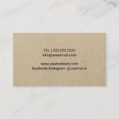 Massagetherapie Tropisch strand Salon & Spa Visitekaartje (Achterkant)