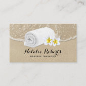 Massagetherapie Tropisch strand Salon & Spa Visitekaartje (Voorkant)