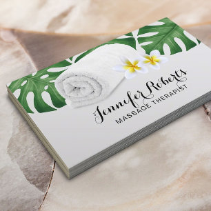 Massagetherapie Tropische Natuur Salon & Spa Visitekaartje