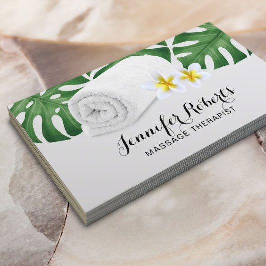 Massagetherapie Tropische Natuur Salon & Spa Visitekaartje