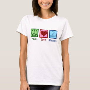 Massagetherapie van de Vredesliefde T-shirt