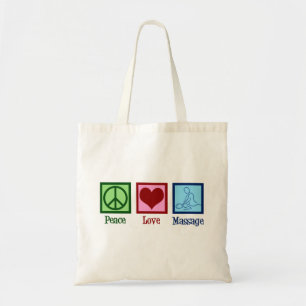 Massagetherapie van de Vredesliefde Tote Bag