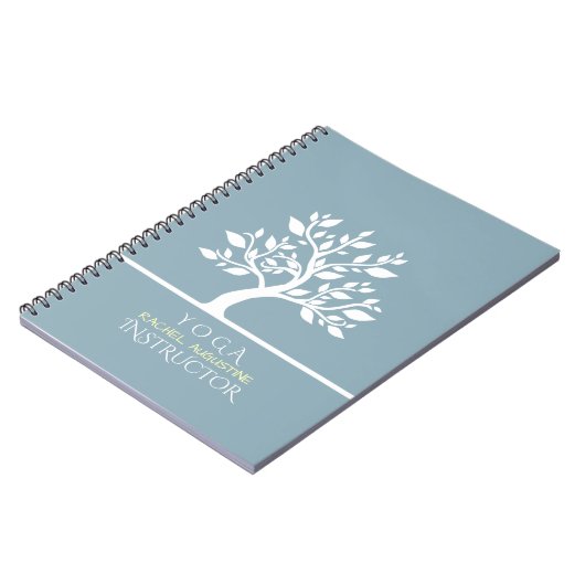 Massagetherapie van Elegant Classy Tree YOGA Studi Notitieboek (Linkerzijde)