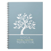 Massagetherapie van Elegant Classy Tree YOGA Studi Notitieboek (Voorkant)