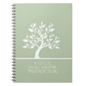 Massagetherapie van Elegant Classy Tree YOGA Studi Notitieboek (Voorkant)