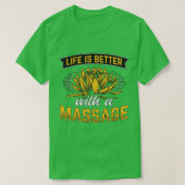Massagetherapie verbetert de levenskwaliteit 1 t-shirt (Design voorkant)