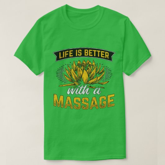 Massagetherapie verbetert de levenskwaliteit 1 t-shirt (Design voorkant)