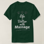 Massagetherapie verbetert de levenskwaliteit t-shirt (Design voorkant)