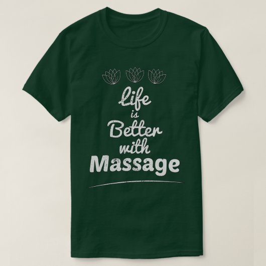Massagetherapie verbetert de levenskwaliteit t-shirt (Design voorkant)