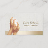 Massagetherapie Verwarmingshandjes Spa Appointment Afsprakenkaartje (Voorkant)