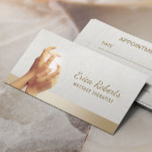 Massagetherapie Verwarmingshandjes Spa Appointment Afsprakenkaartje