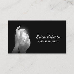 Massagetherapie Verwarmingshandjes zwart benodigdh Afsprakenkaartje
