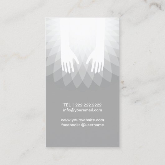 Massagetherapie VerwarmingsSPA Salon Visitekaartje (Achterkant)