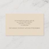 Massagetherapie Visitekaartje (Achterkant)