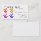 Massagetherapie visitekaartje (Voorkant / Achterkant)