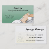 Massagetherapie visitekaartje (Voorkant / Achterkant)