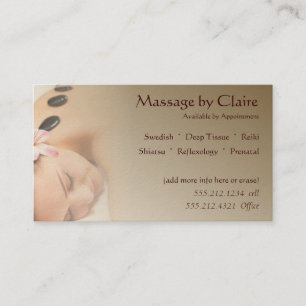 Massagetherapie Visitekaartje