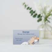 Massagetherapie visitekaartje (Staand voorkant)