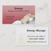 Massagetherapie visitekaartje (Voorkant / Achterkant)