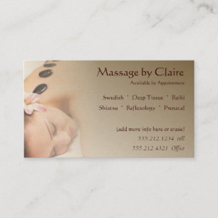 Massagetherapie Visitekaartje