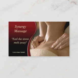 Massagetherapie visitekaartje