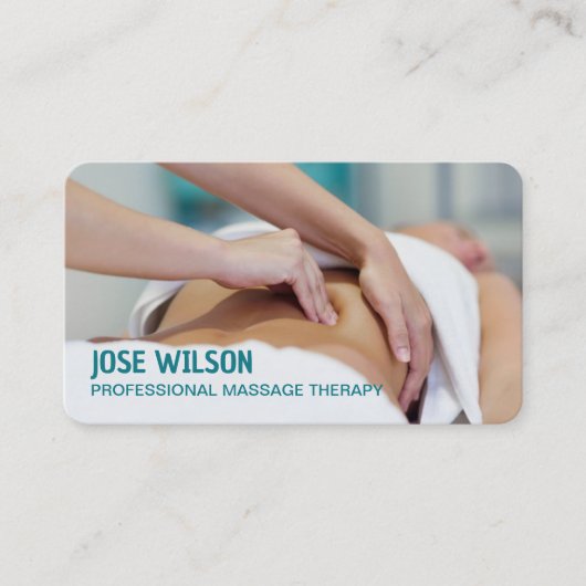 Massagetherapie Visitekaartje (Voorkant)