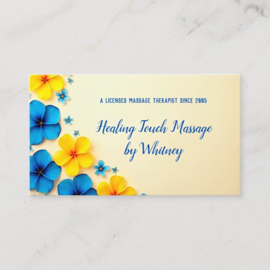 Massagetherapie Visitekaartje (Voorkant)