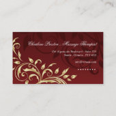 Massagetherapie Visitekaartje (Achterkant)