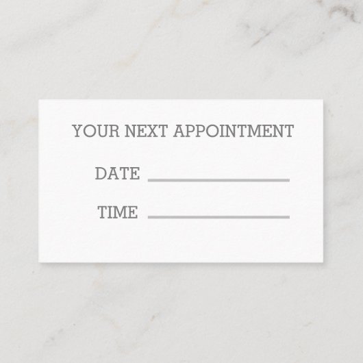 Massagetherapie Visitekaartje (Achterkant)