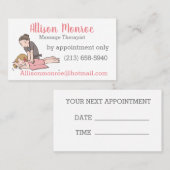 Massagetherapie Visitekaartje (Voorkant / Achterkant)