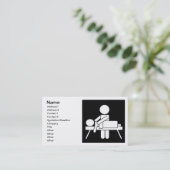 Massagetherapie Visitekaartje Afsprakenkaartje (Staand voorkant)