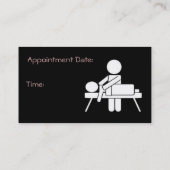 Massagetherapie Visitekaartje Afsprakenkaartje (Achterkant)