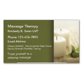 Massagetherapie Visitekaartje magneten (Voorkant)